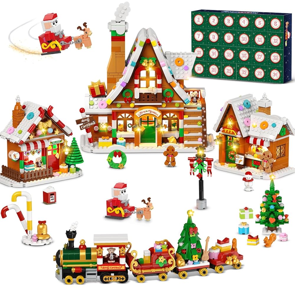 Countdown – Lebkuchenhaus-Schneedorf