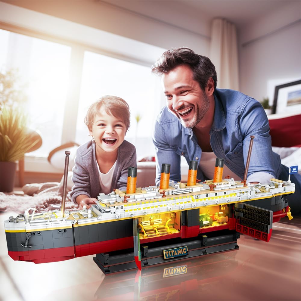 Titanic-Bauset mit LED-Beleuchtung
