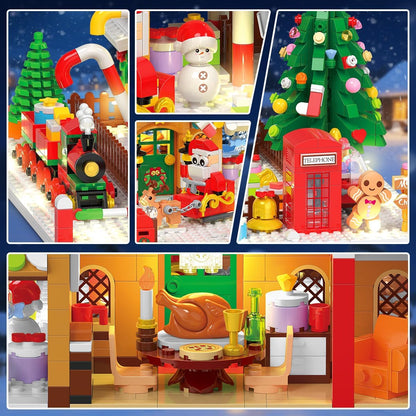 Adventskalender 2025 Lebkuchenhaus Mini-Bauset mit Beleuchtung