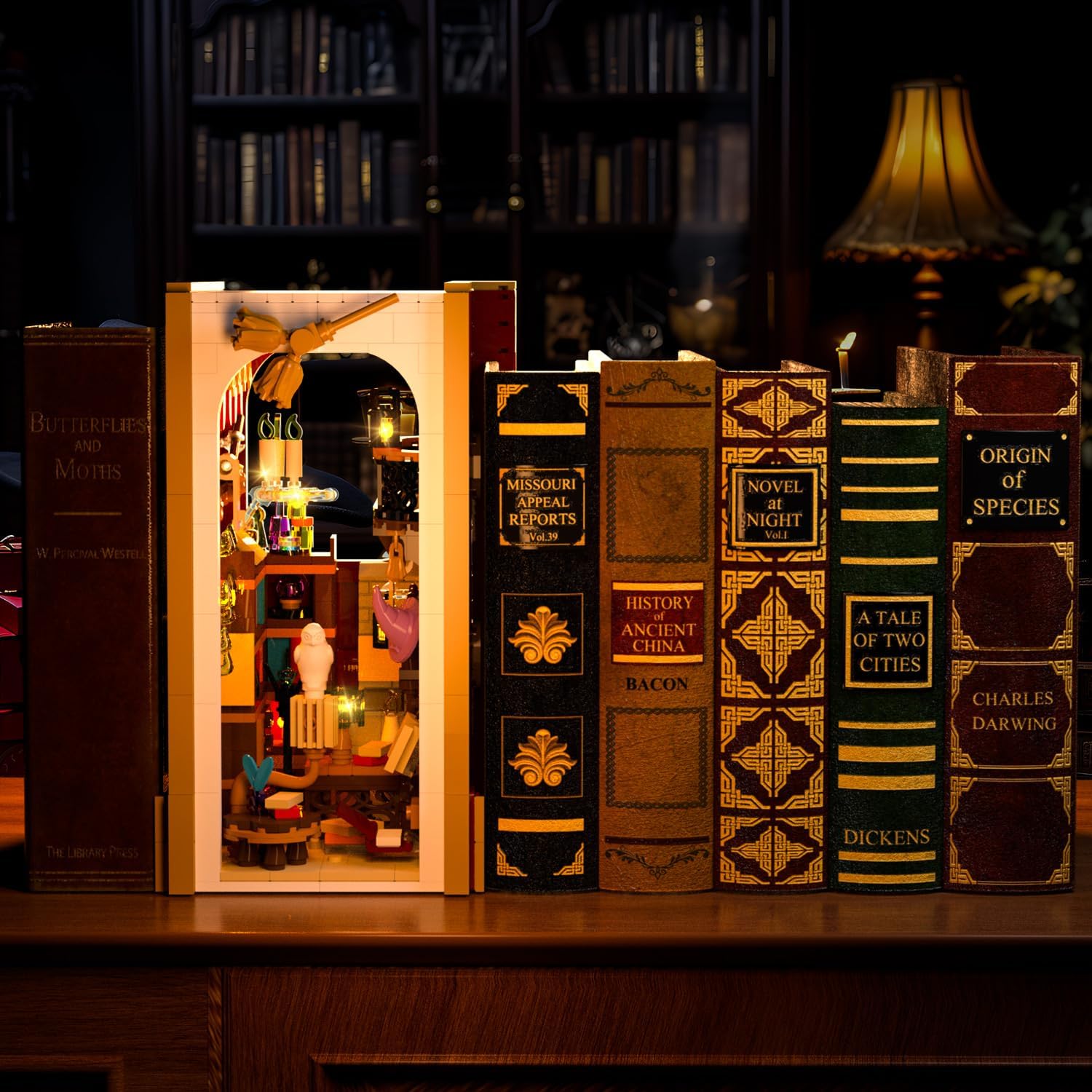 Magic Booknook Bauset mit LED-Beleuchtung