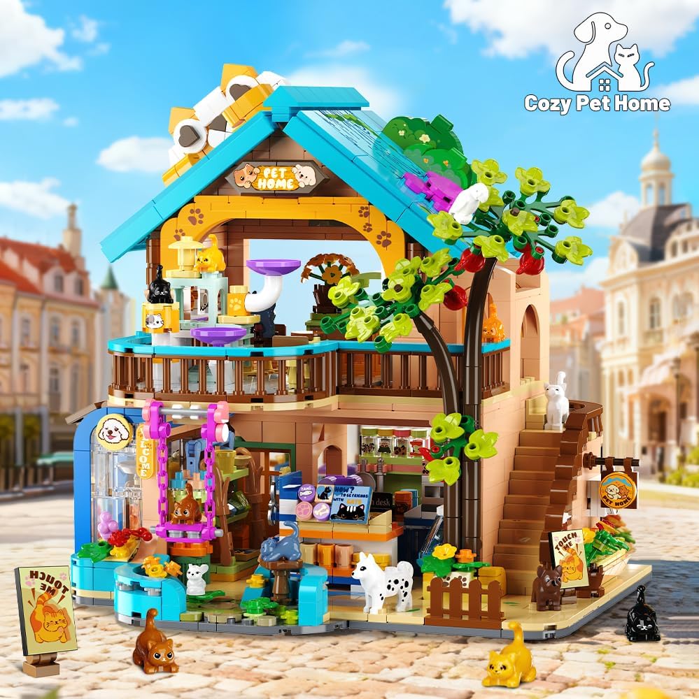 City Haustierladen Bauspielzeug mit Lichtern
