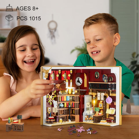 Magic Booknook Bauset mit LED-Beleuchtung