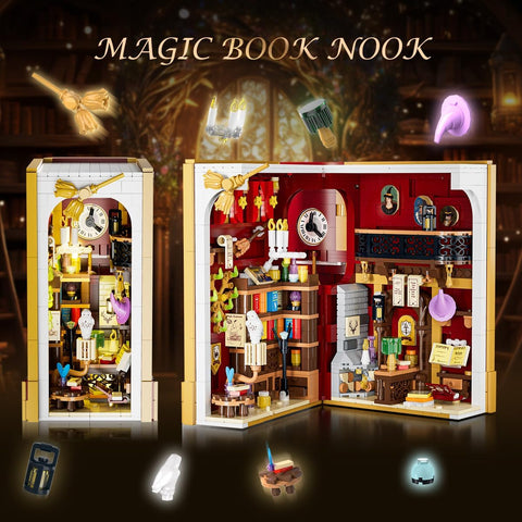 Magic Booknook Bauset mit LED-Beleuchtung