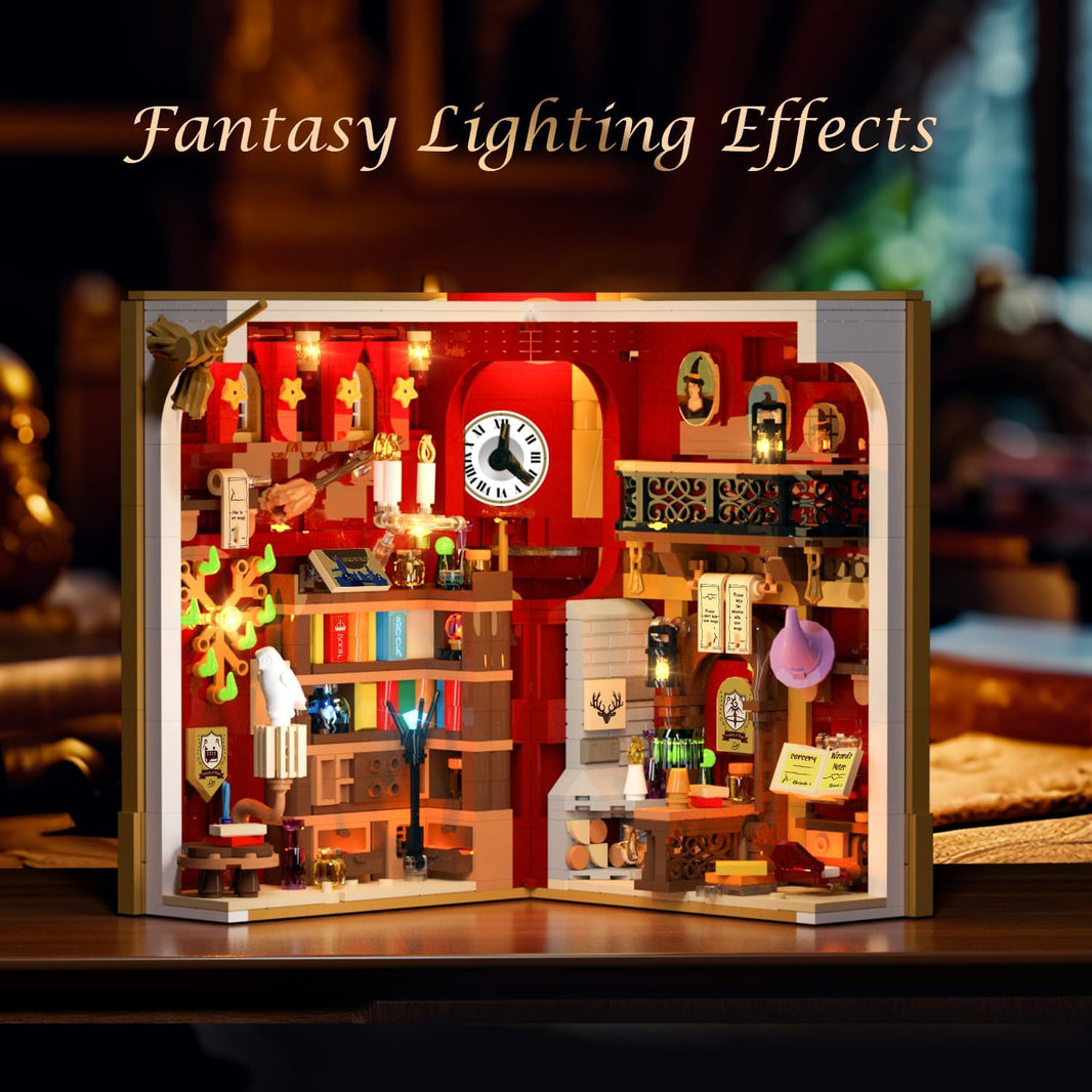 Magic Booknook Bauset mit LED-Beleuchtung
