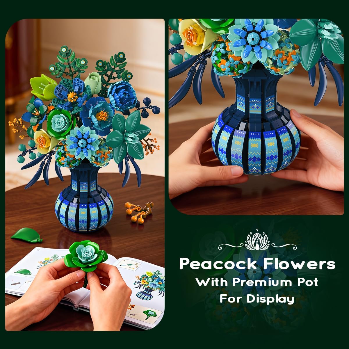 Blumen Bauspielzeug mit Vase
