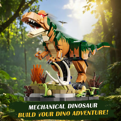 Mechanischer STEM Dinosaurier Bauspielzeug für Kinder Jungen ab 8 +