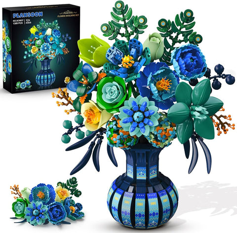 Blumen Bauspielzeug mit Vase