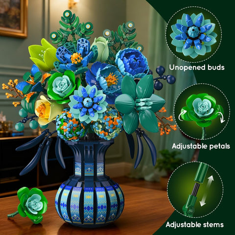 Blumen Bauspielzeug mit Vase