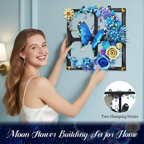 Mond Blumen Bauspielzeugset mit Licht