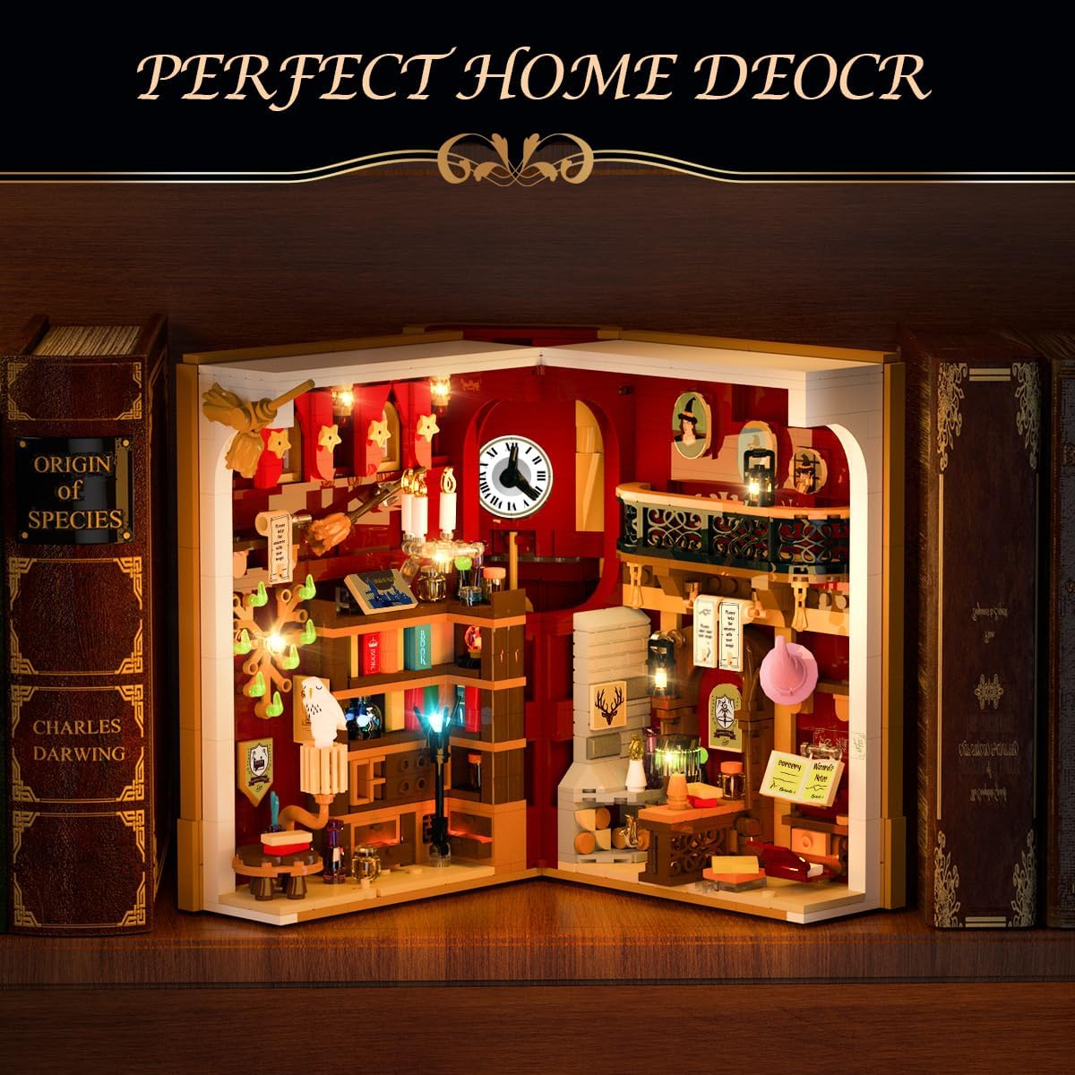 Magic Booknook Bauset mit LED-Beleuchtung