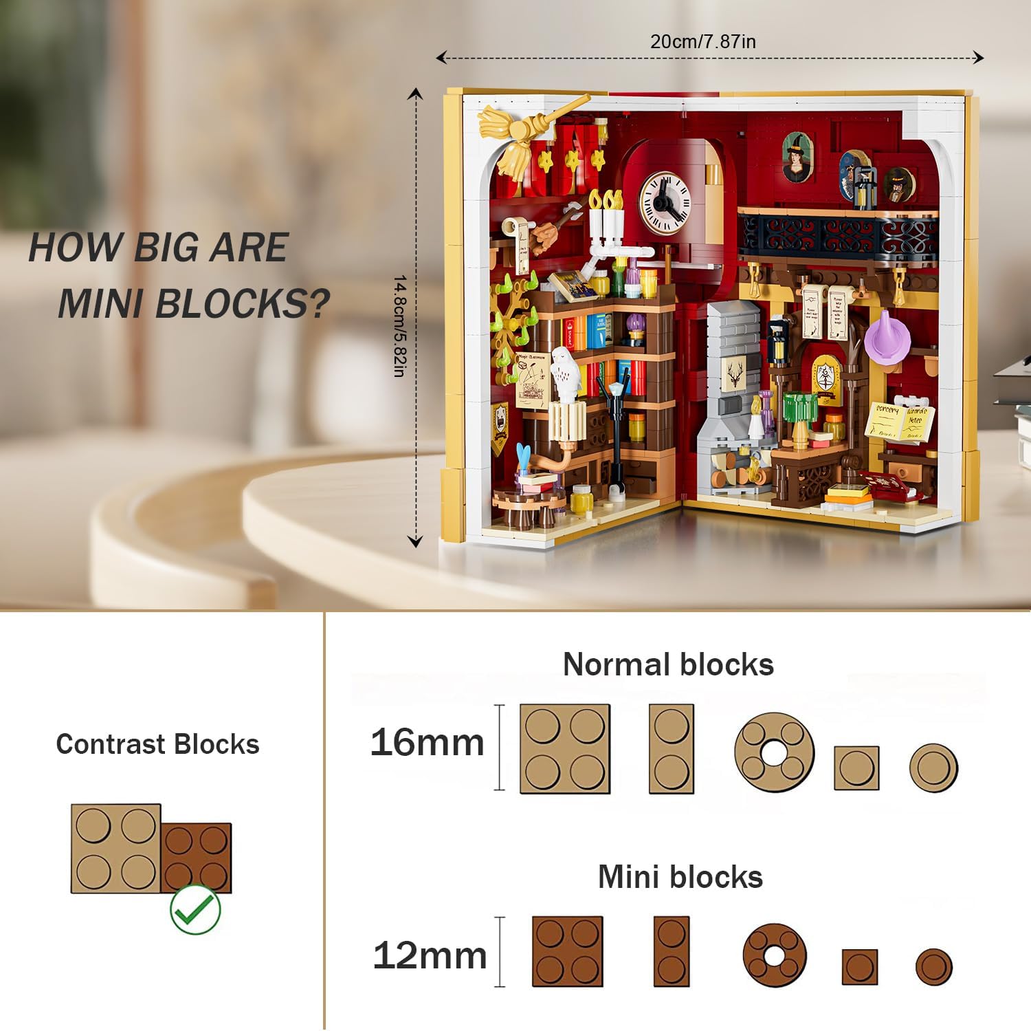 Magic Booknook Bauset mit LED-Beleuchtung