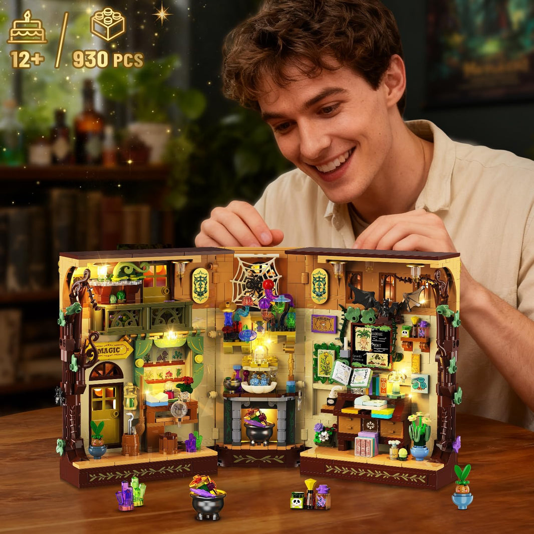 Magic Herb Booknook Bauset mit Beleuchtung