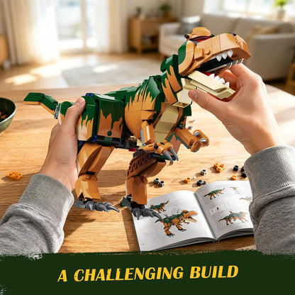 Mechanischer STEM Dinosaurier Bauspielzeug für Kinder Jungen ab 8 +
