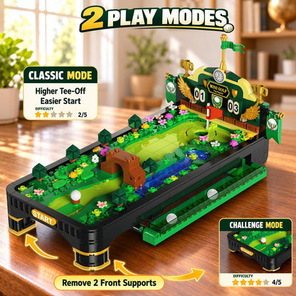 Minigolf Bauset mit 3 Golfschlägern, 2 Spielmodi