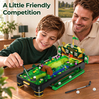Minigolf Bauset mit 3 Golfschlägern, 2 Spielmodi