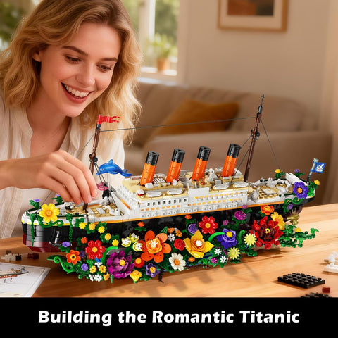 Blumen Titanic Bauspielzeug mit Licht