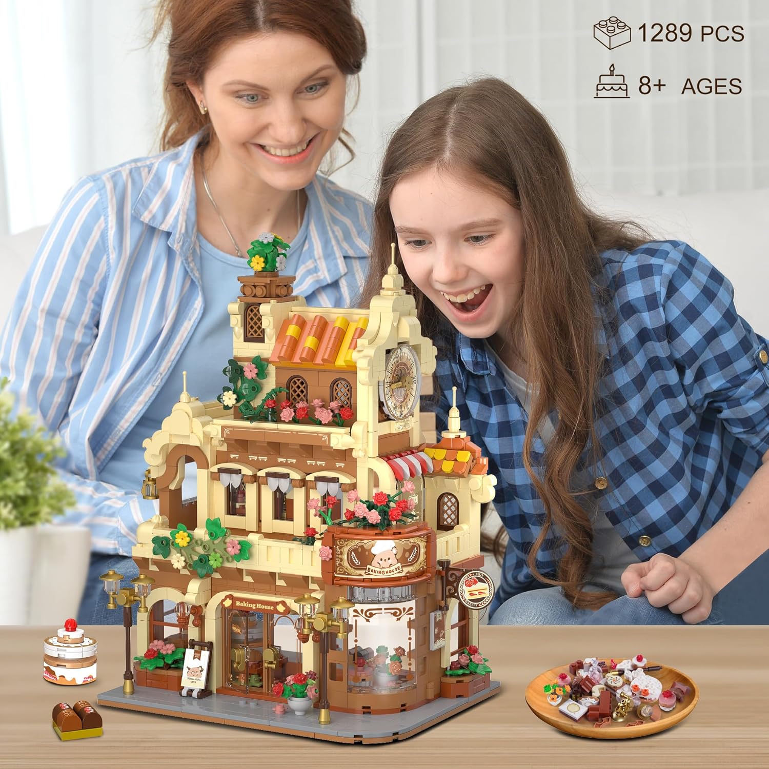 City Bakery Café Haus Bauset mit Beleuchtung