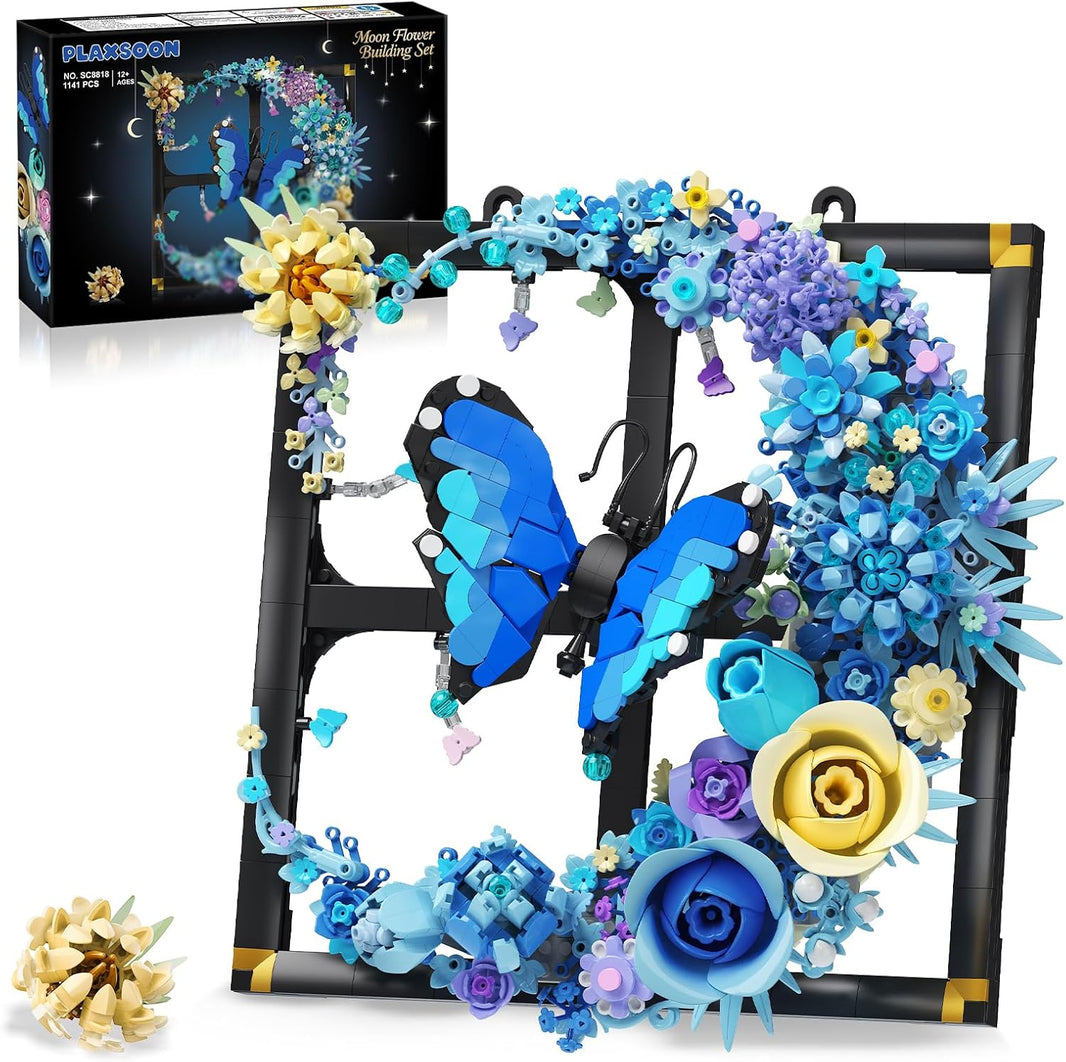 Mond Blumen Bauspielzeugset mit Licht