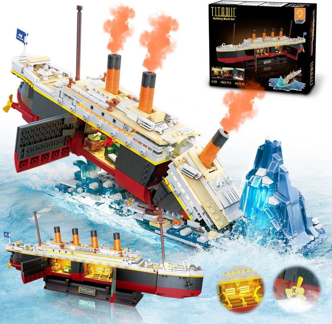 Titanic-Bauset mit LED-Beleuchtung