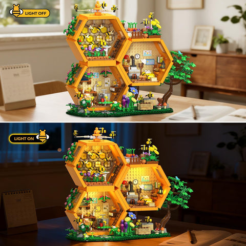 Bienen Bauernhof Haus Bauset mit Licht