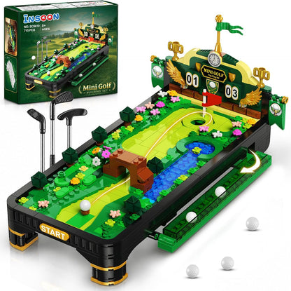 Minigolf Bauset mit 3 Golfschlägern, 2 Spielmodi