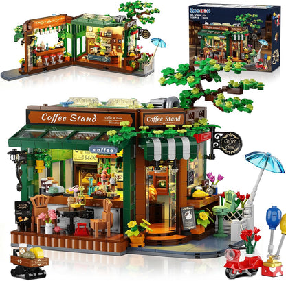 City Street Café Haus Bauset mit Licht