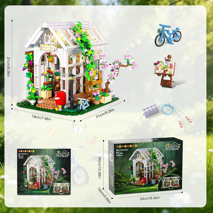 Blumenhaus Bausatz mit LED