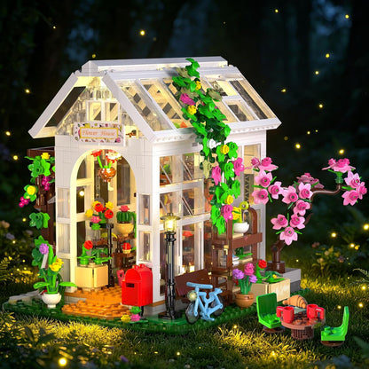 Blumenhaus Bausatz mit LED
