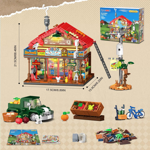 Land-Kaufhaus Bauset mit Beleuchtung