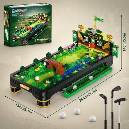 Minigolf Bauset mit 3 Golfschlägern, 2 Spielmodi