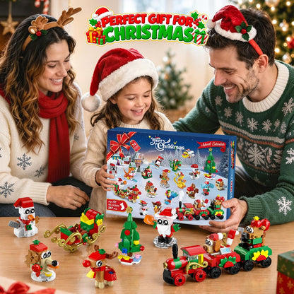 Adventskalender 2026 Tiere Klemmbausteine Weihnachten für Kinder