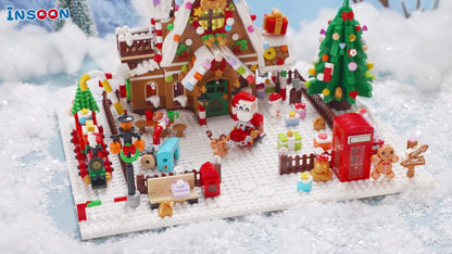 Adventskalender 2025 Lebkuchenhaus Mini-Bauset mit Beleuchtung