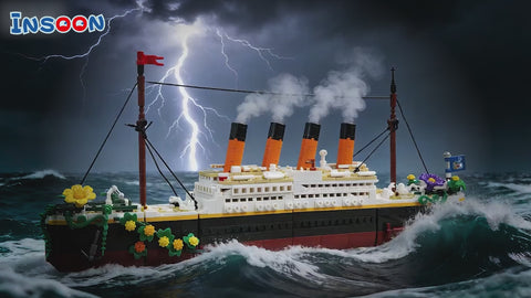 Blumen Titanic Bauspielzeug mit Licht