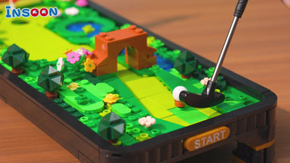Minigolf Bauset mit 3 Golfschlägern, 2 Spielmodi